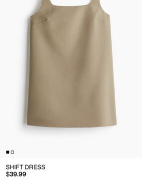 H&M Mini Shift Dress — Olive
